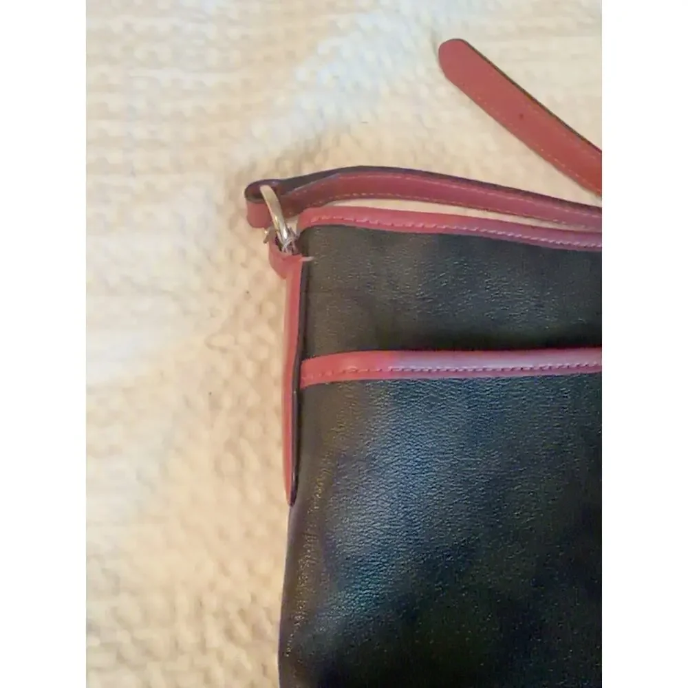 Coach Signature File Crossbody Bag Brown Pink